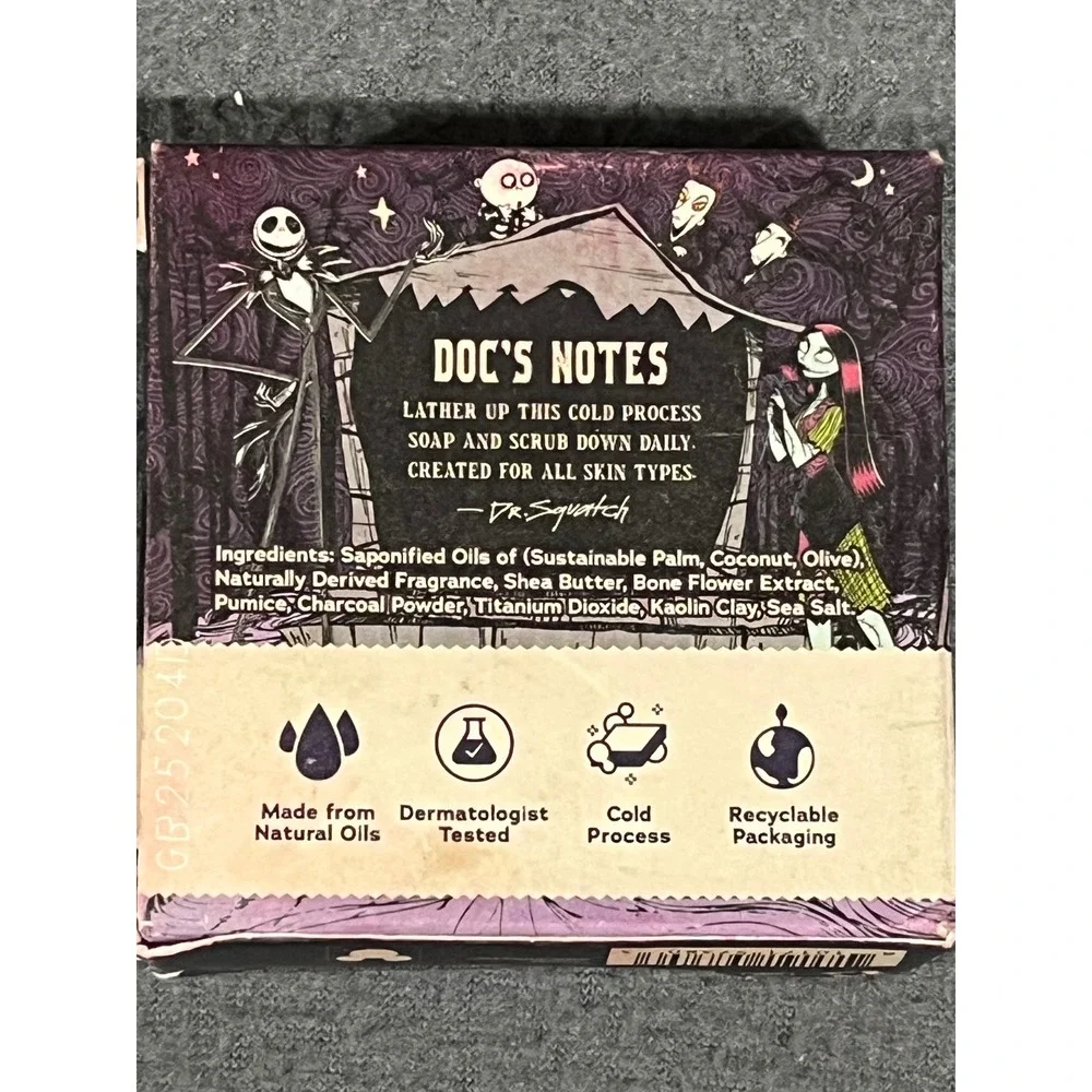 Dr Squatch Skellington's Suds Soap 2 Pack Nightmare Before Christmas Limited Ed‎